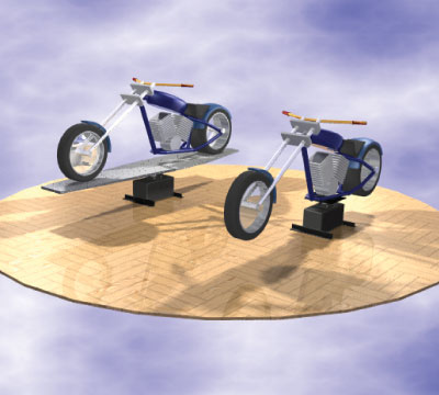 Motorcycle turntables